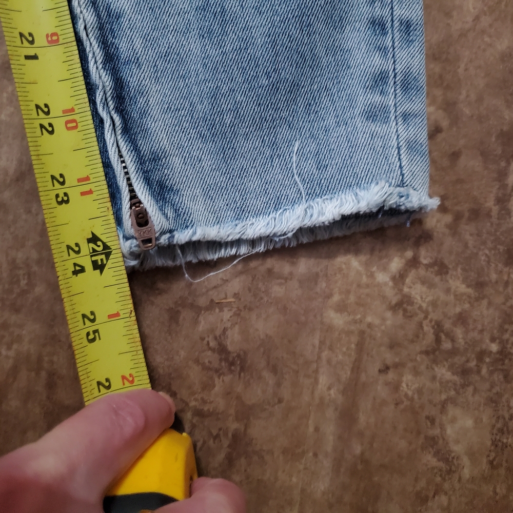 One Teaspoon Light Blue Distressed Skinny Jeans - Picture 7 of 9